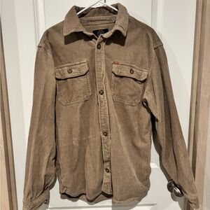 Buffalo David Bitton Men's Brown Corduroy Shirt Jacket